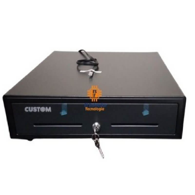 CAJA REGISTRADORA DE DINERO METALICA PARA RESGUARDAR EFECTIVO – CUSTOM – CD30