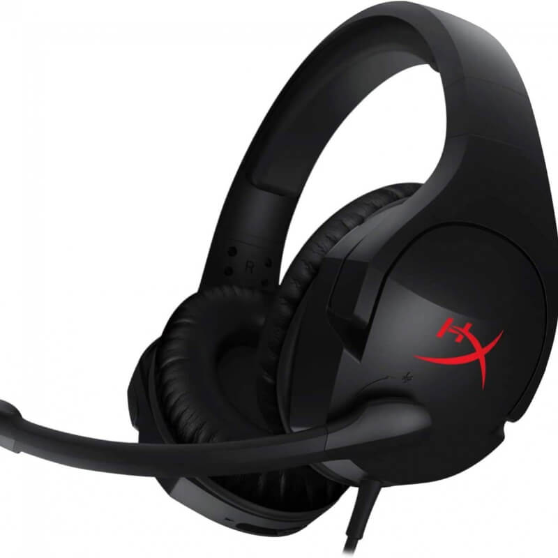 AURICULARES PARA JUEGOS HYPERX CLOUD STINGER - DISEÑO LIGERO - MICRÓFONO ABATIBLE PARA SILENCIAR - ALMOHADILLAS DE ESPUMA VISCOELÁSTICA - CONTROLES DE