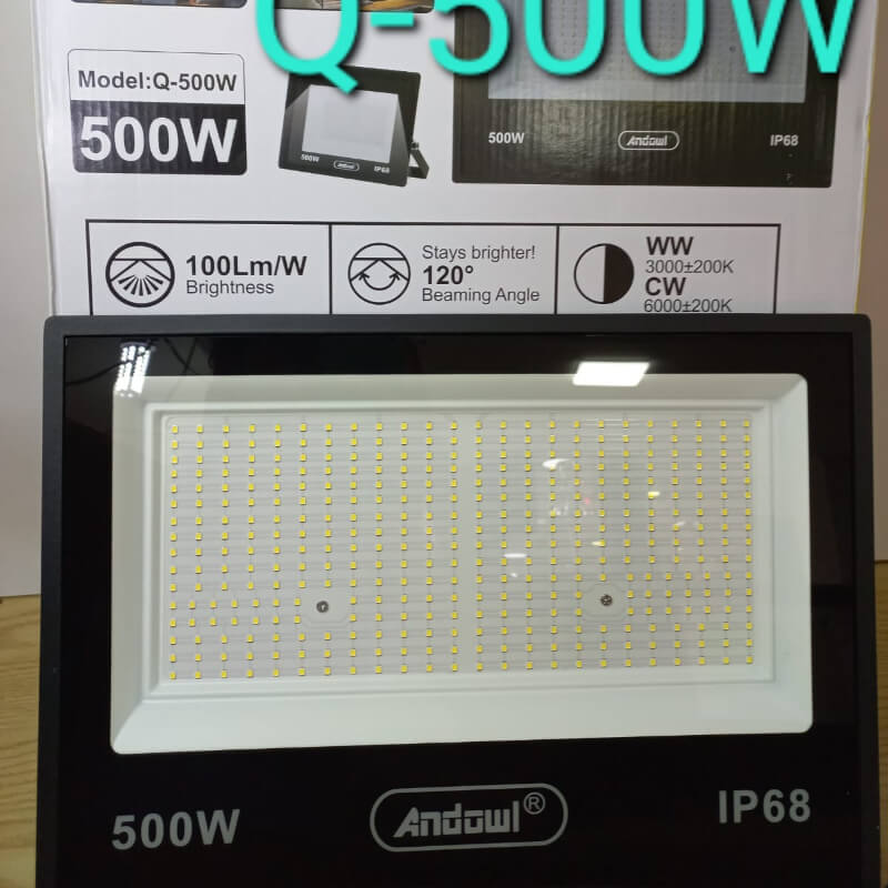 REFLECTOR DE 500W MULTIPUNTO LUZ BLANCA