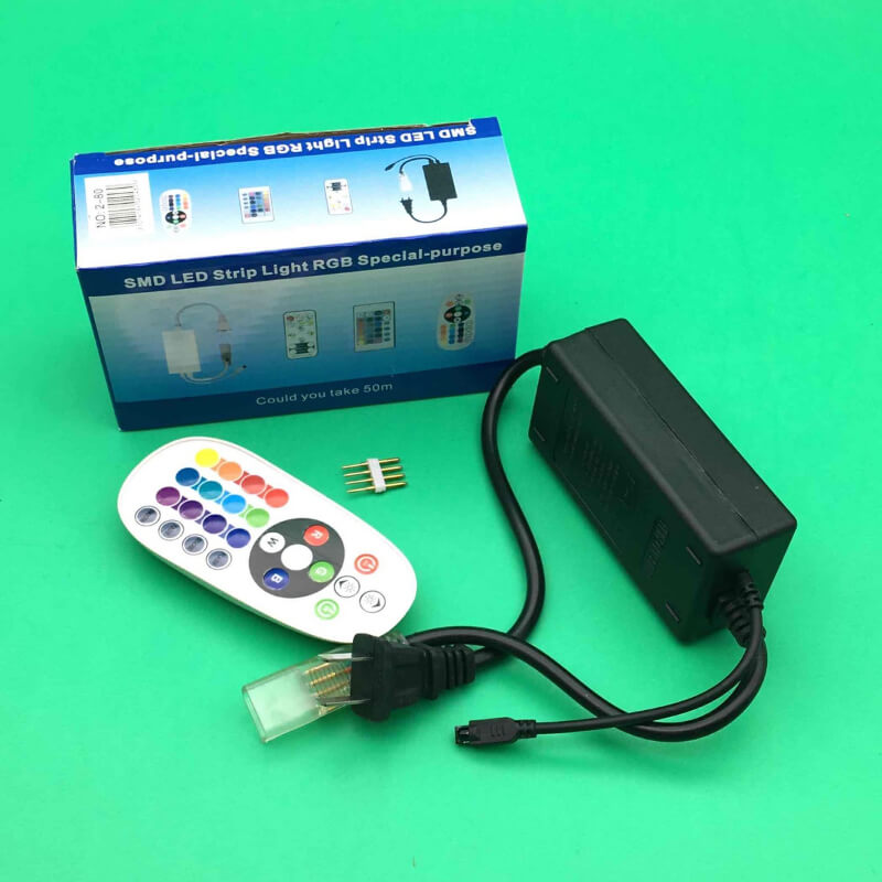 CONECTOR PARA MANGUERA LEd RGB CON CONTROL