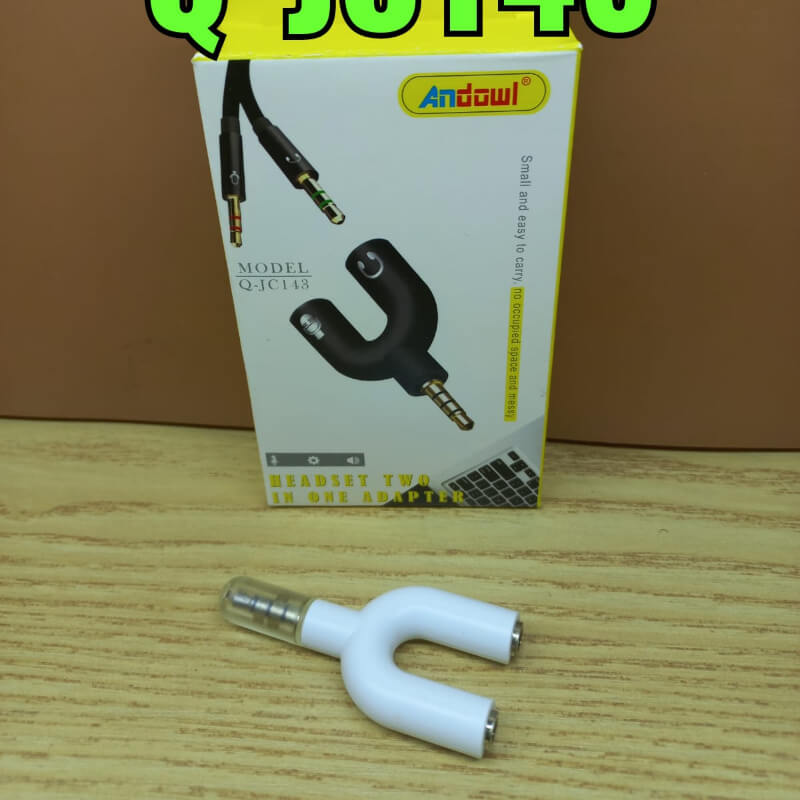Adaptador De Audio Divisor Para Audífono Y Micrófono 3.5mm