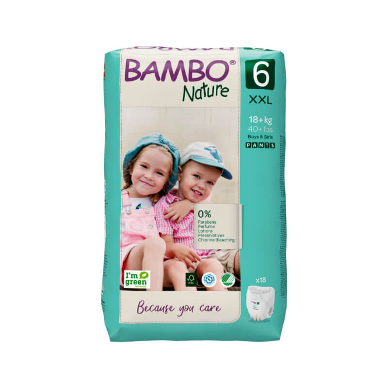 PAÑALES BAMBO NATURE PANTS 6 18