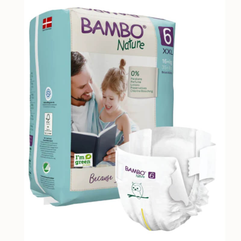 PAÑALES BAMBO NATURE 6 20