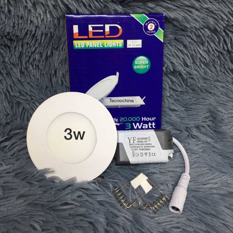 Panel de 3w luz Calida ●