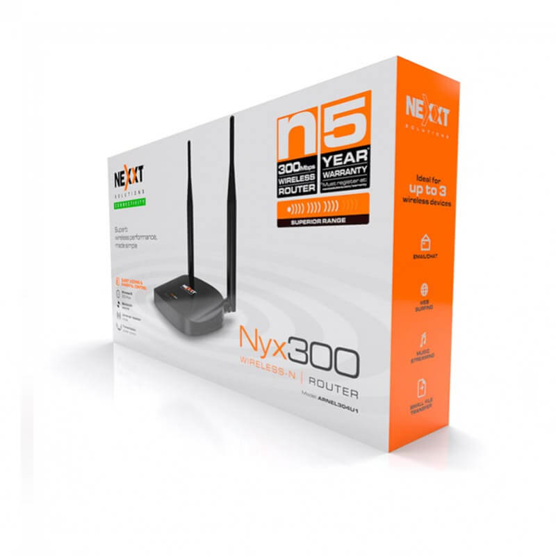 ROUTER NEXXT NYX300 DOS ANTENAS WIRELESS 300Mbps