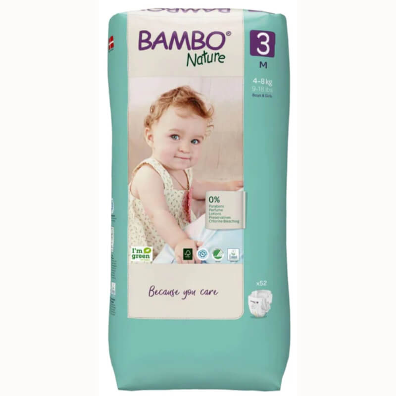 PAÑALES BAMBO NATURE 3 52