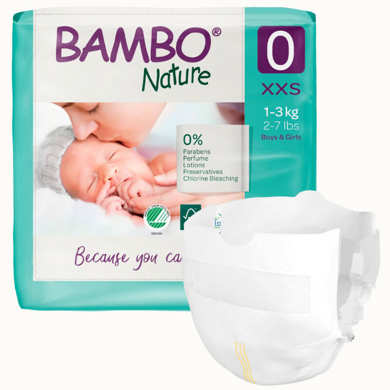 PAÑALES BAMBO NATURE PR - RN 0 24