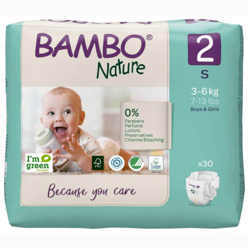 PAÑALES BAMBO NATURE 2 30