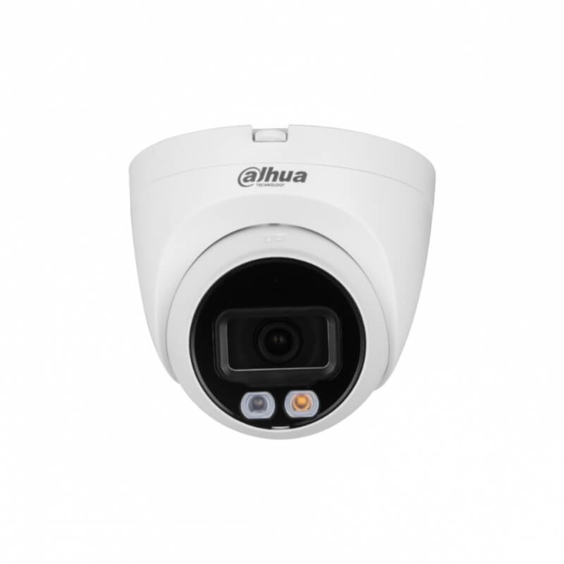 Dahua | Cámara Domo IP 4MP | Luz Dual Inteligente 30m | Micrófono Integrado | IA WizSense IP67