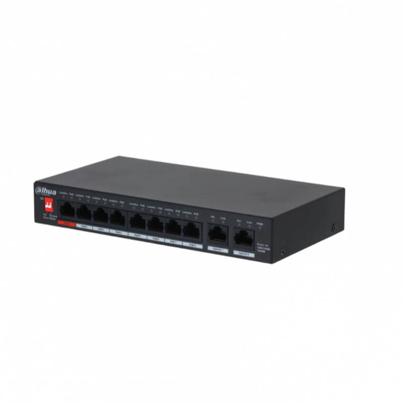 SWITCH DE ESCRITORIO DAHUA 10-Port 8 Port PoE PFS3010-8GT-96