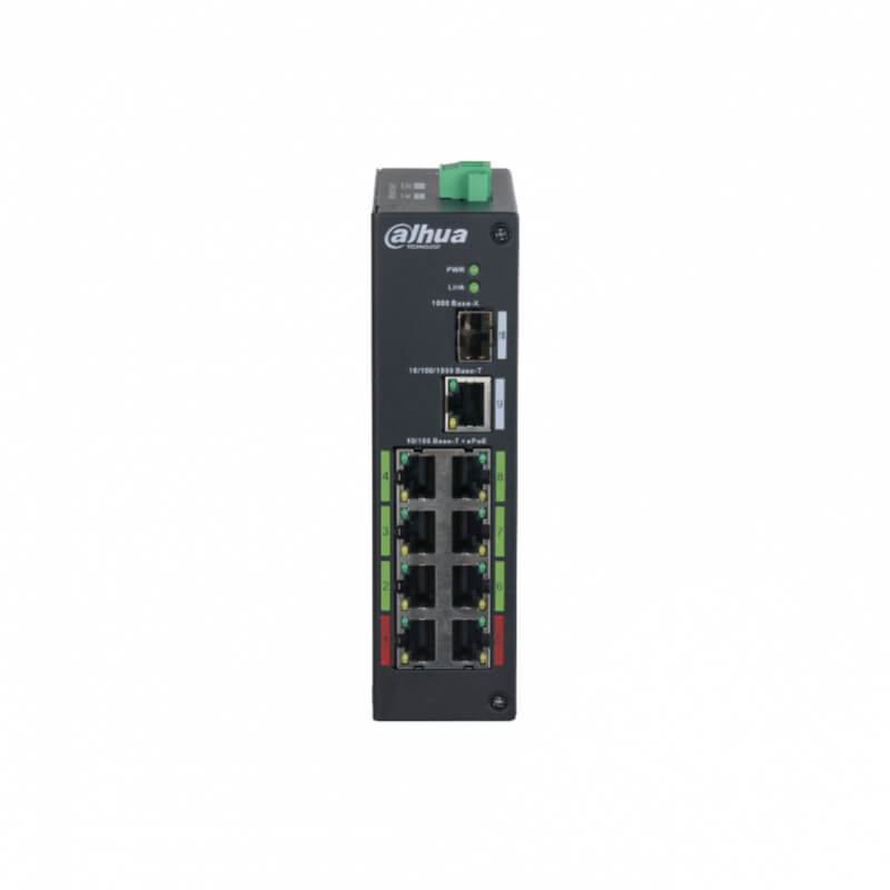SWITCH DE ESCRITORIO DAHUA SWITCH POE DH-LR2110-8ET-120