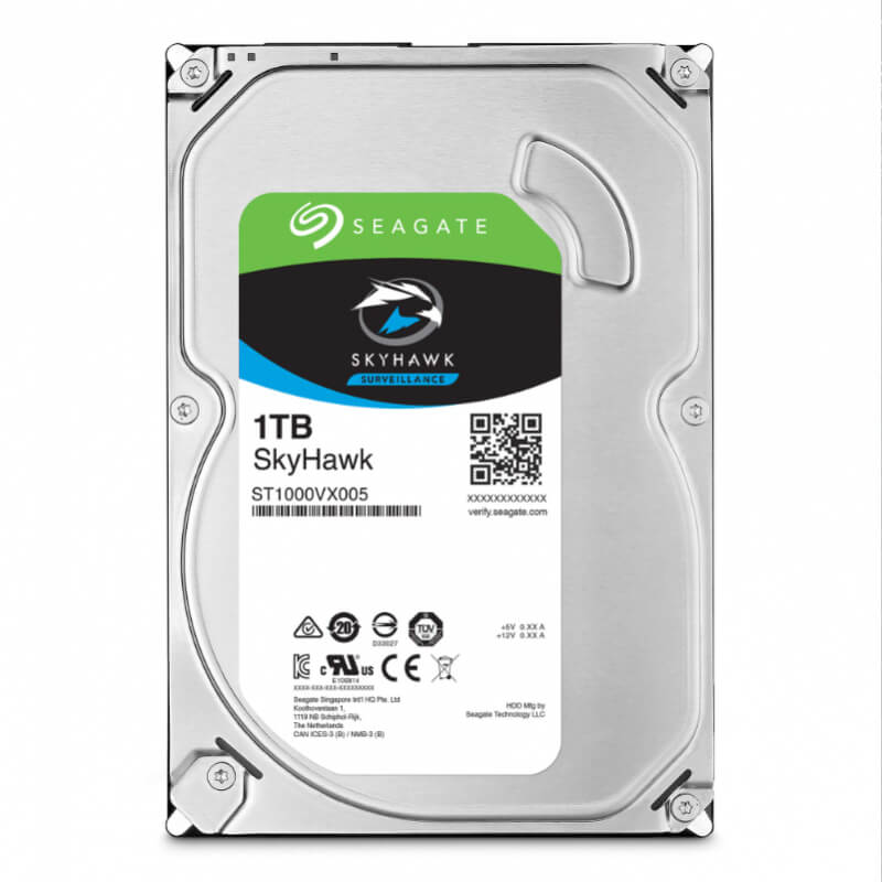 Seagate | Disco Duro SkyHawk 1TB | Optimizado para Videovigilancia | SATA 6 Gb/s | 64MB Caché