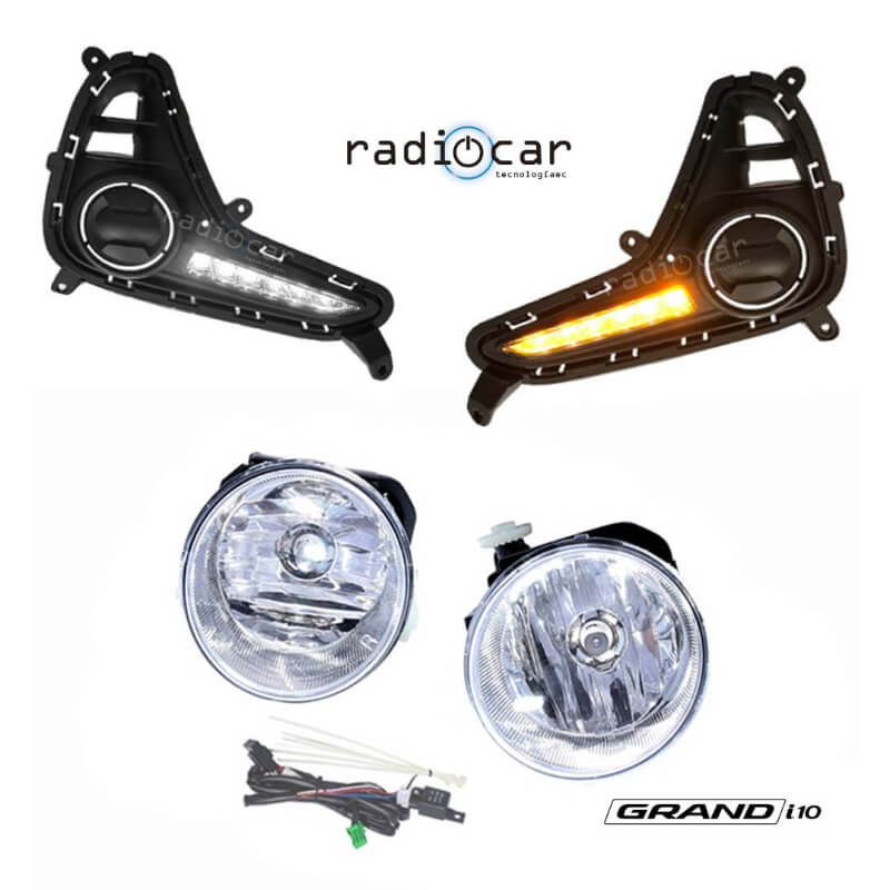 Halogenos Led Neblineros Hyundai Grand I10 completo