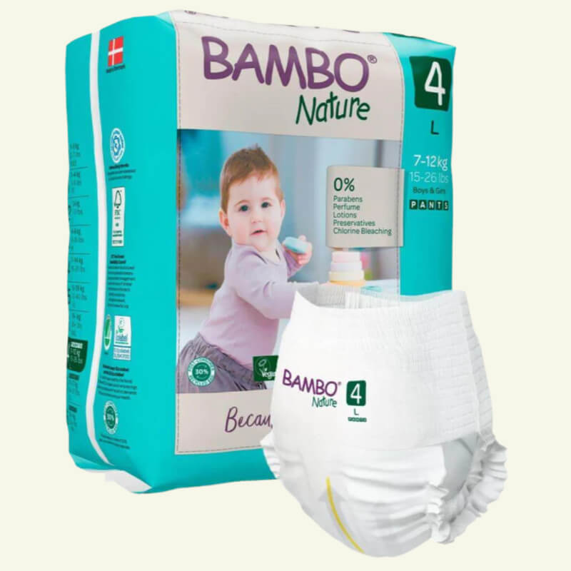 PAÑALES BAMBO NATURE PANTS 4 20