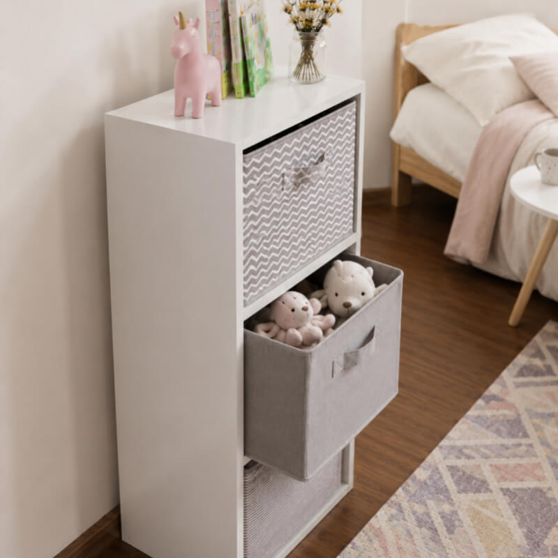 Juguetero X3 + 3 cajas organizadoras