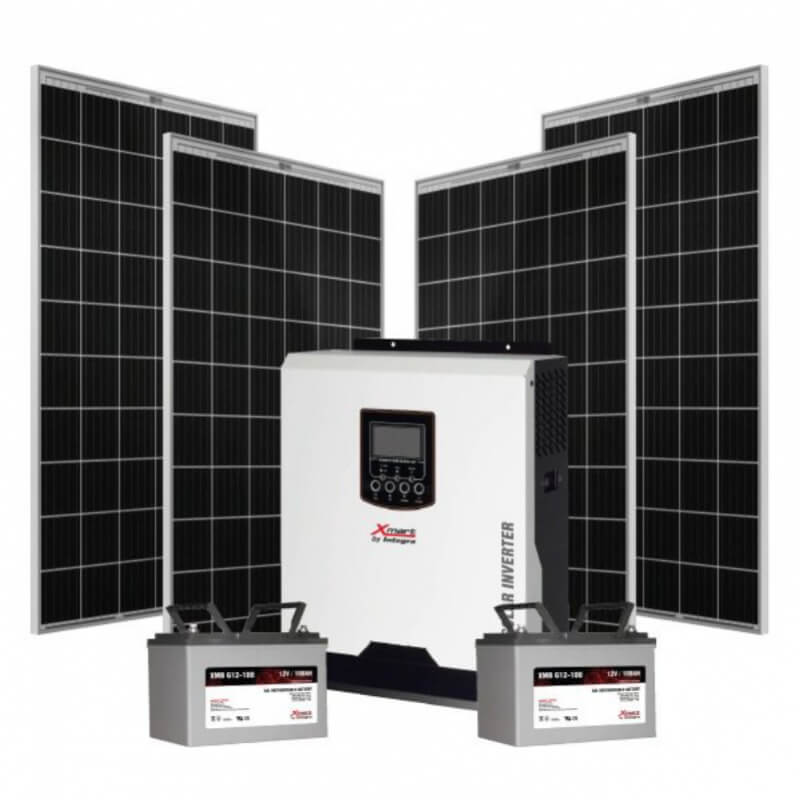 PANELES SOLARES KIT XMART INVERSOR 2KVA