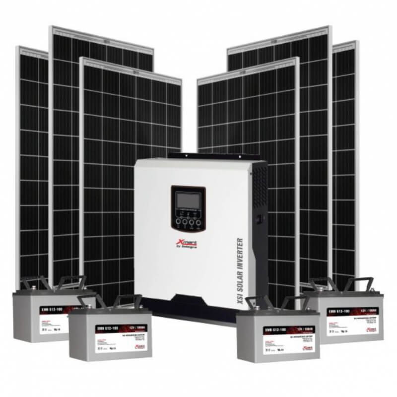 PANELES SOLARES KIT XMART INVERSOR 3KVA