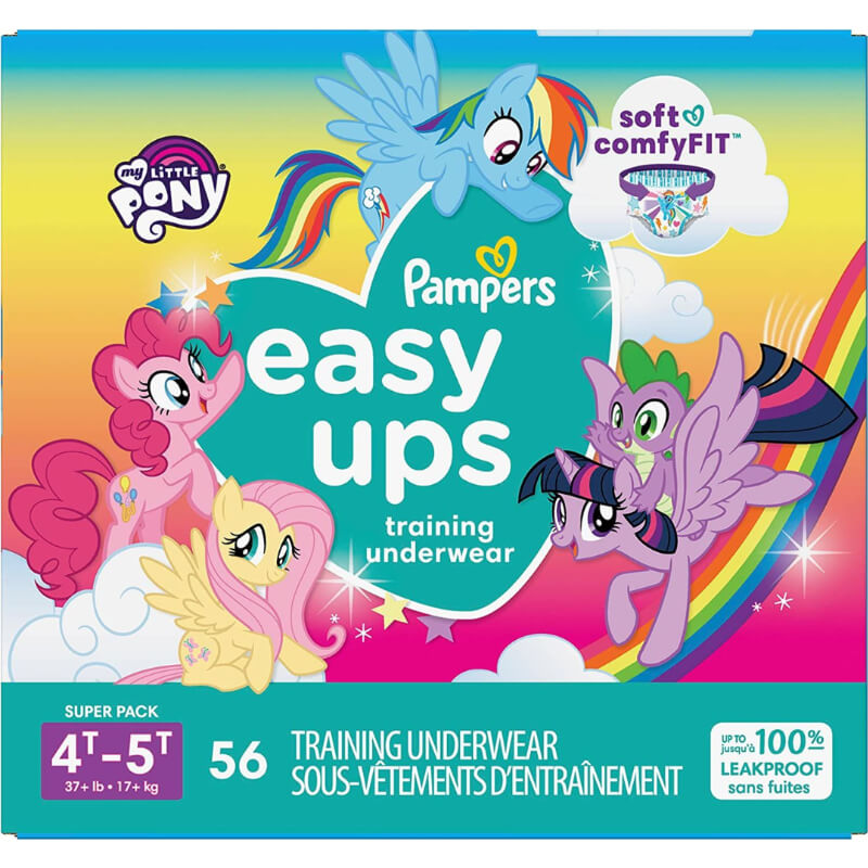 PAÑALES PAMPERS EASY UPS PONY 4T - 5T (7, XXXXG) 56