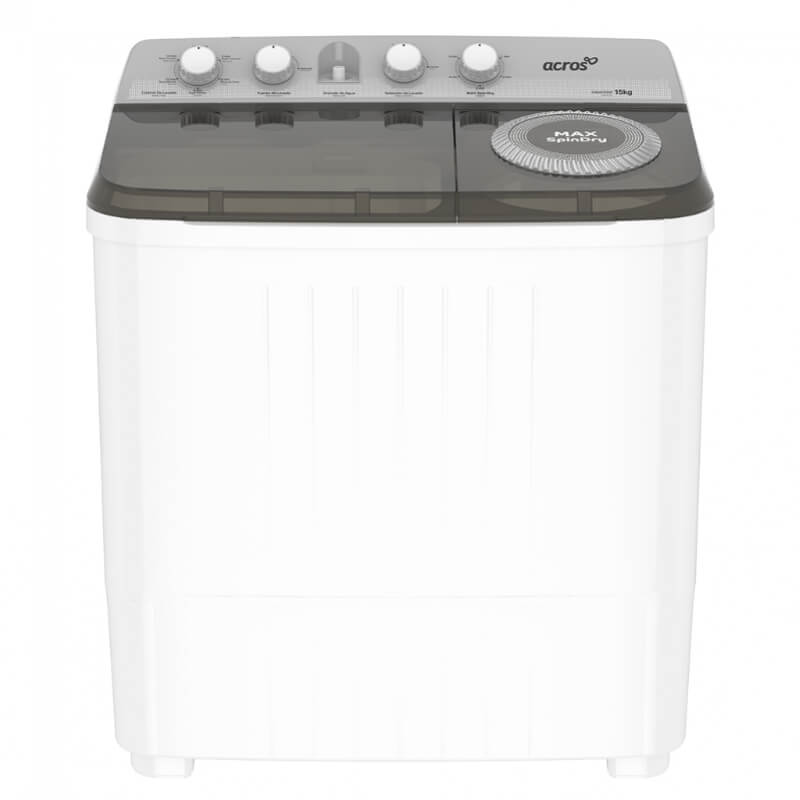 LAVADORA DE ROPA ACROS - DOBLE TINA 15Kg - MAXSPINDRY