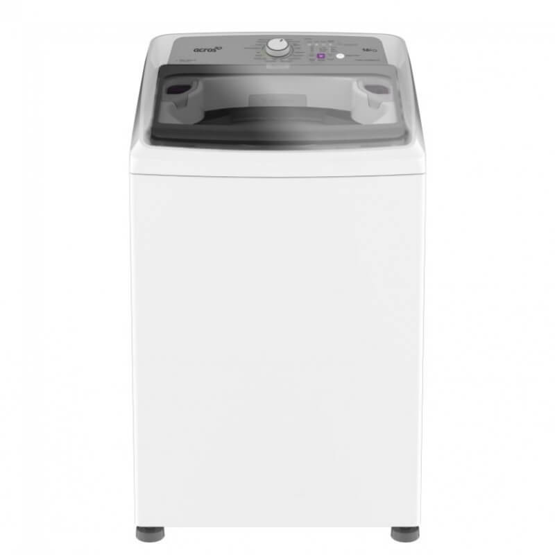 LAVADORA DE ROPA ACROS - BLANCA 16Kg - 16 CICLOS AUTOMATICOS - TAPA DE CRISTAL
