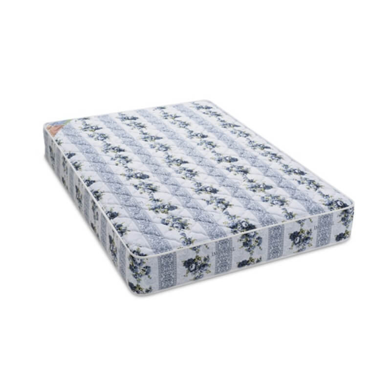 COLCHON IMPERIAL CHAIDE TELA FRANJAS AZUL Y VINO ALTURA 27 CM 2 PLAZAS