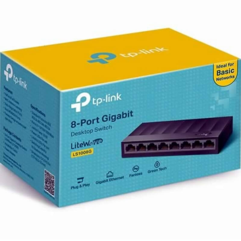 SWITCH 8 PUERTOS TP-LINK LS1008G (Gigabit)