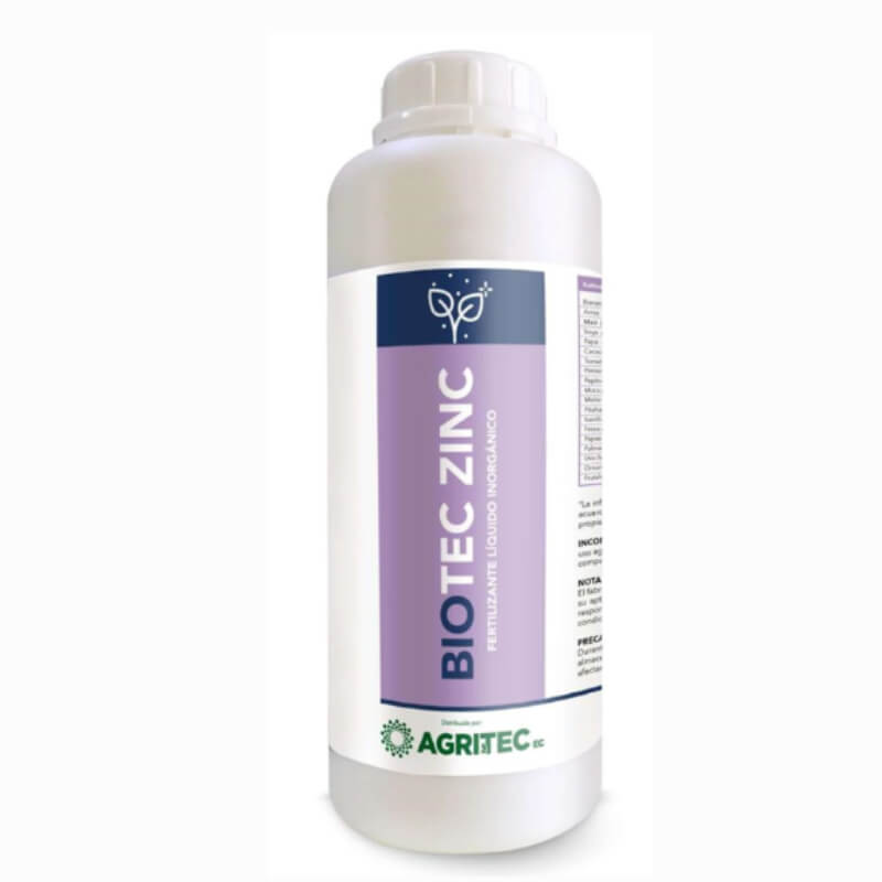 BIOTEC ZINC: Fertilizante de Zinc Soluble para Plantas