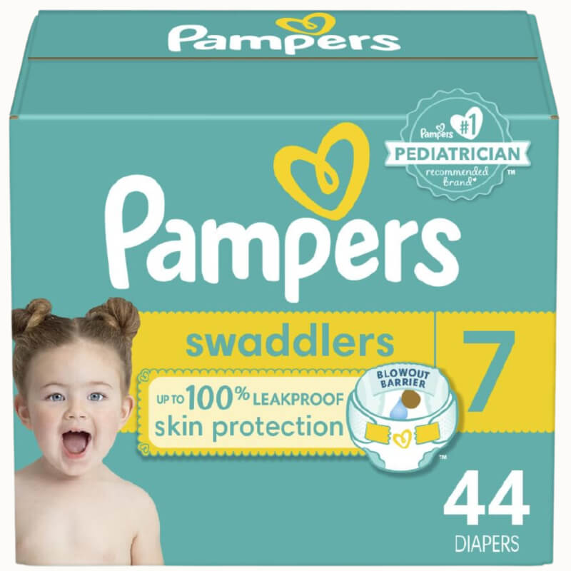 PAÑALES PAMPERS SWADDLERS 7 44