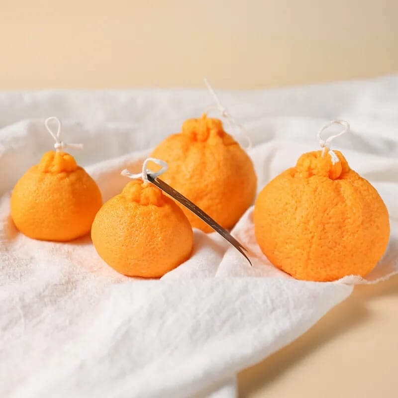 Molde de silicona diseño naranja en 3d L, para uso en Velas, jabones, resina, yeso, chocolate. descuento
