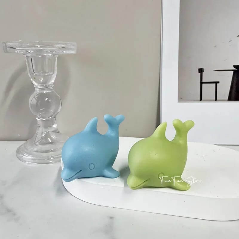 Molde de silicona diseño Delfin , para uso en Velas, jabones, resina, yeso, chocolate. descuento