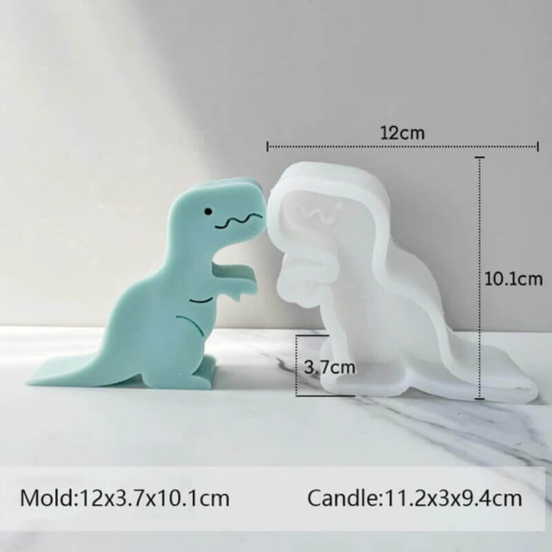Molde de silicona de DINOSAURIO para uso en Velas, jabón, resina, yeso, chocolate.