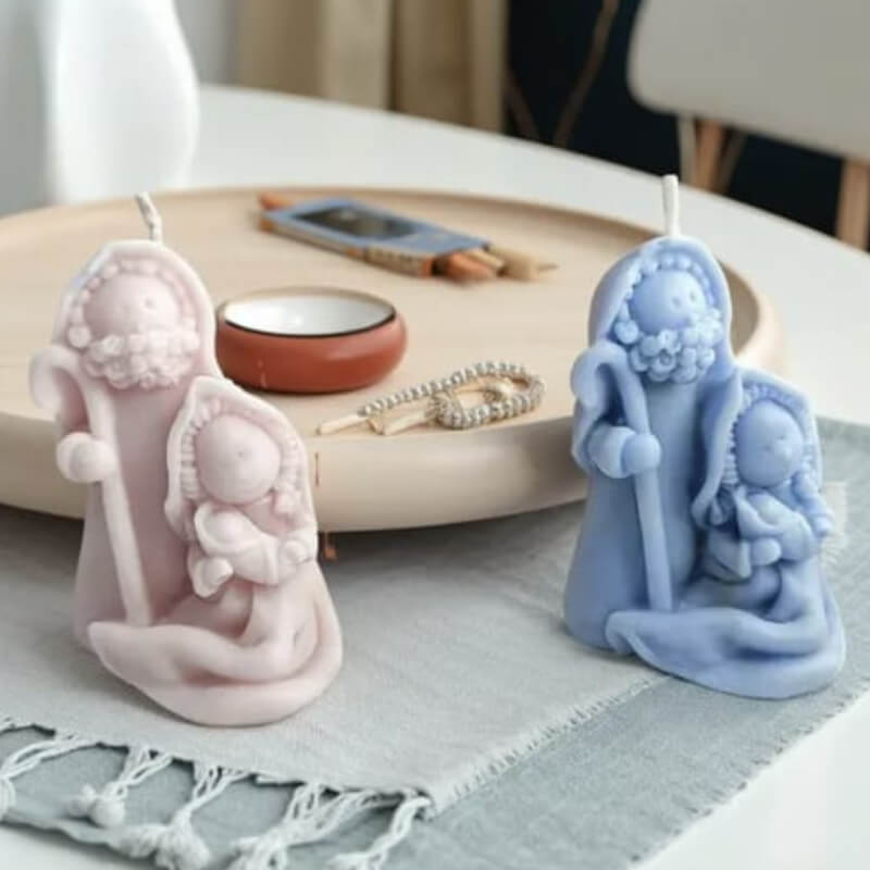 Moldes combo Mini Pesebres 3 diseños para uso en Velas, jabón, resina, yeso, chocolate (precio unitario en la descripción)