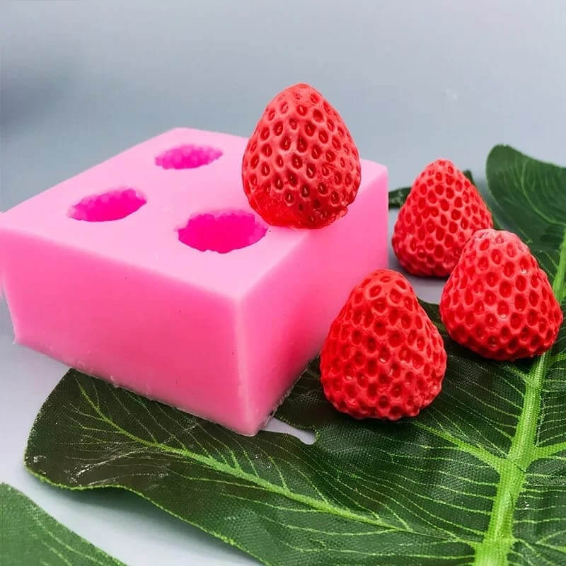 molde de FRUTILLAS 3D MEDIUM