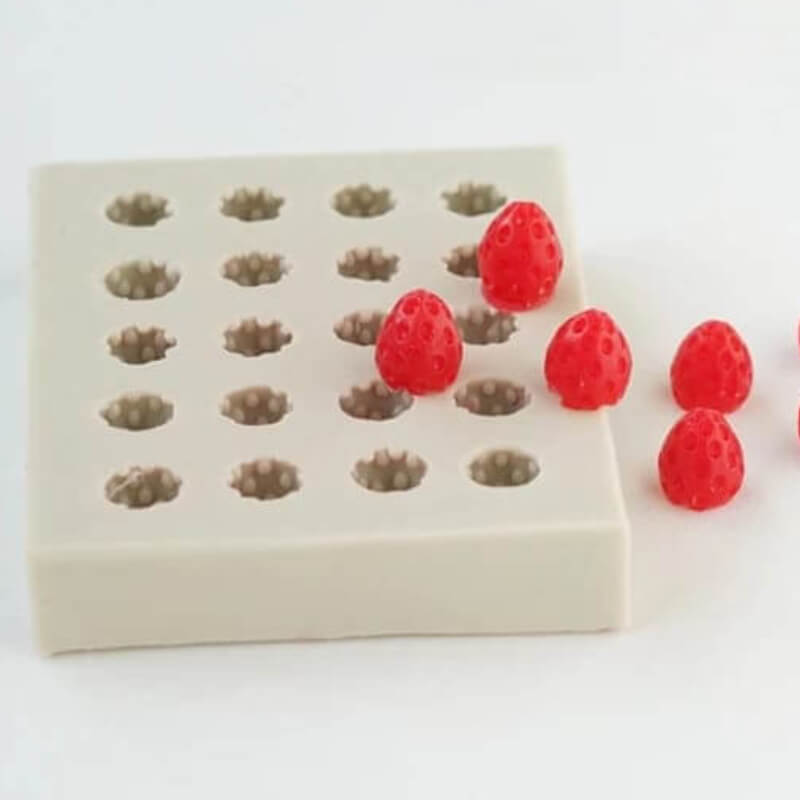 molde de FRUTILLAS 3D SMALL