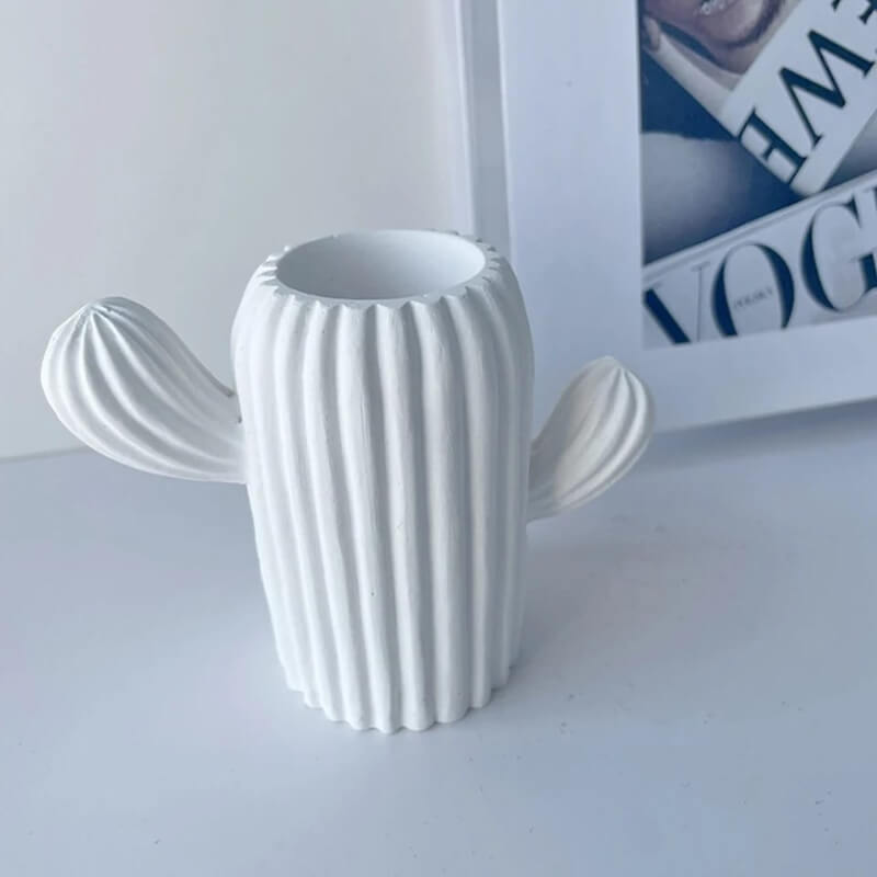 Molde de silicona de CONTENEDOR CACTUS LARGE para uso en Velas, resina, yeso.