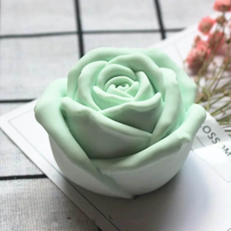 Molde de silicona con diseño DE ROSA 3D para uso en Velas, Jabones, resina, chocolate o yeso. descuento