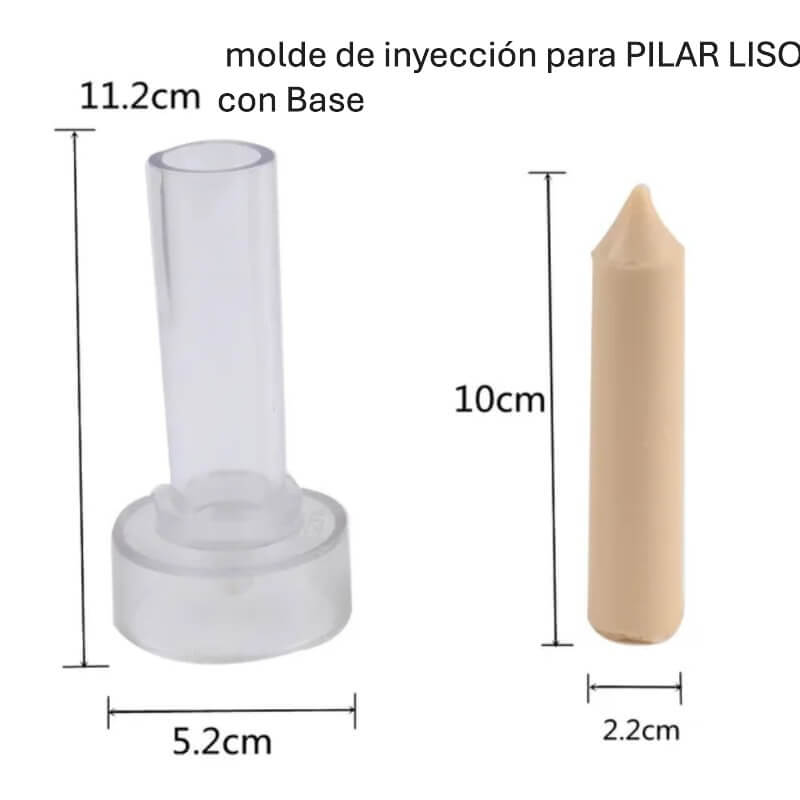 molde de inyección para PILAR LISO con Base
