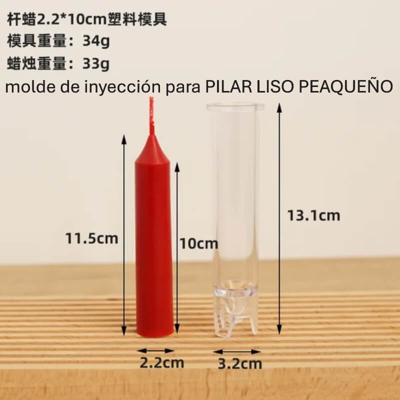 molde de inyección para PILAR LISO PEAQUEÑO