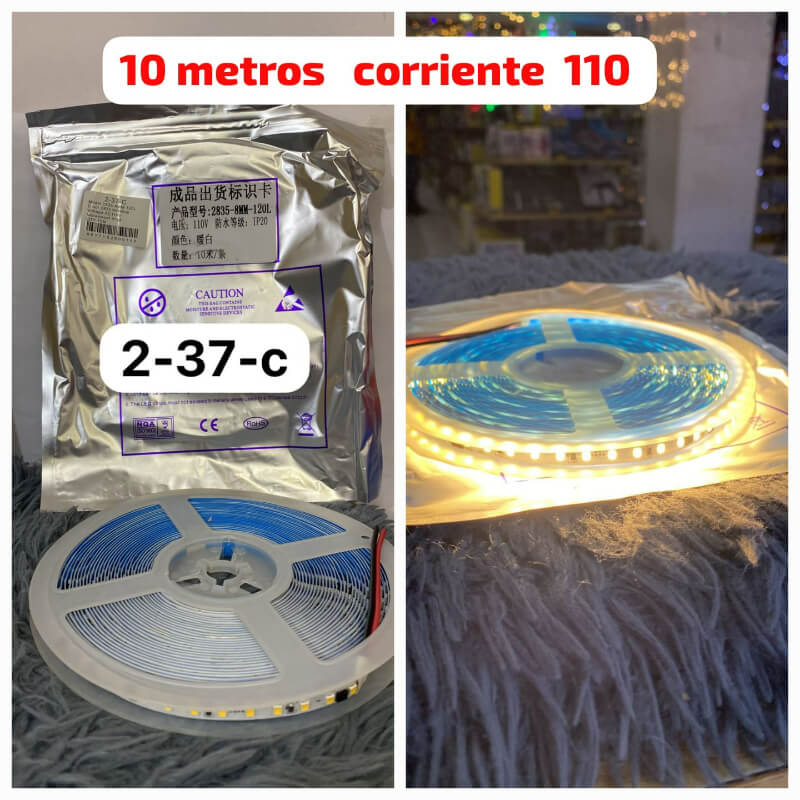 CINTA LED 10M TONO CALIDO