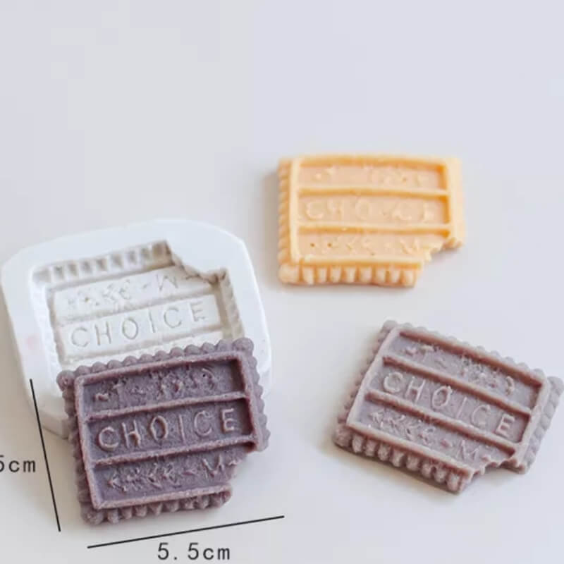 Moldes de silicona con diseño GALLETAS para uso en Velas, Jabones, chocolate, resina, porcelana fría. (valores unitarios en la descripción)