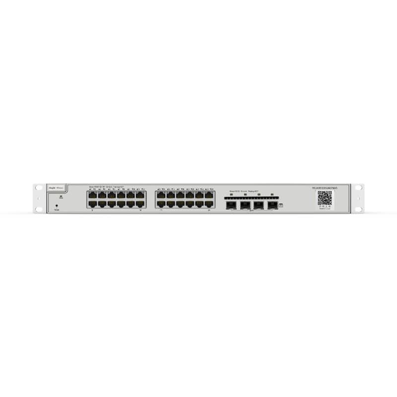 SWITCH RUIJIE CLOUD L2 24 PUERTOS GIGABIT + 4 PUERTOS SFP+