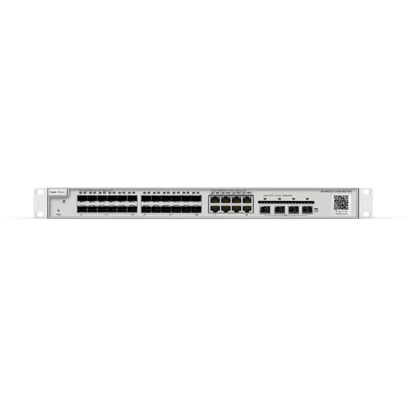 Switch de Alta Velocidad Ruijie Cloud L2+ | 24 Puertos SFP y 4 SFP+ - Conectividad Avanzada