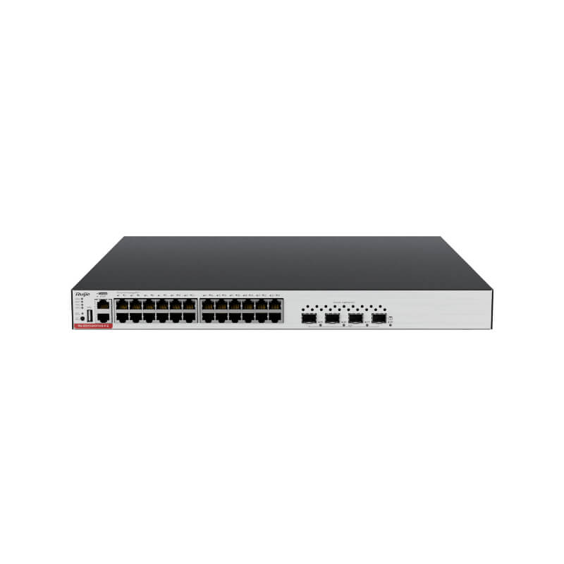 SWITCH CLOUD RUIJIE 24 PUERTOS GIGABIT L2 ADMINISTRABLE 48 PoE/POE+