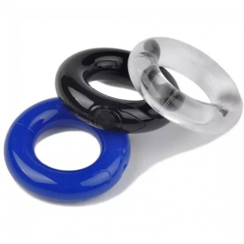 Kit de 3 Anillos Retardantes para Hombres - Prolonga el Placer, Mejora la Erección y Rendimiento Sexual