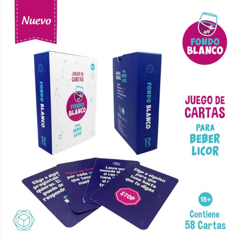 Fondo Blanco: Juego de Cartas para Beber y Divertirse - Edición Licor