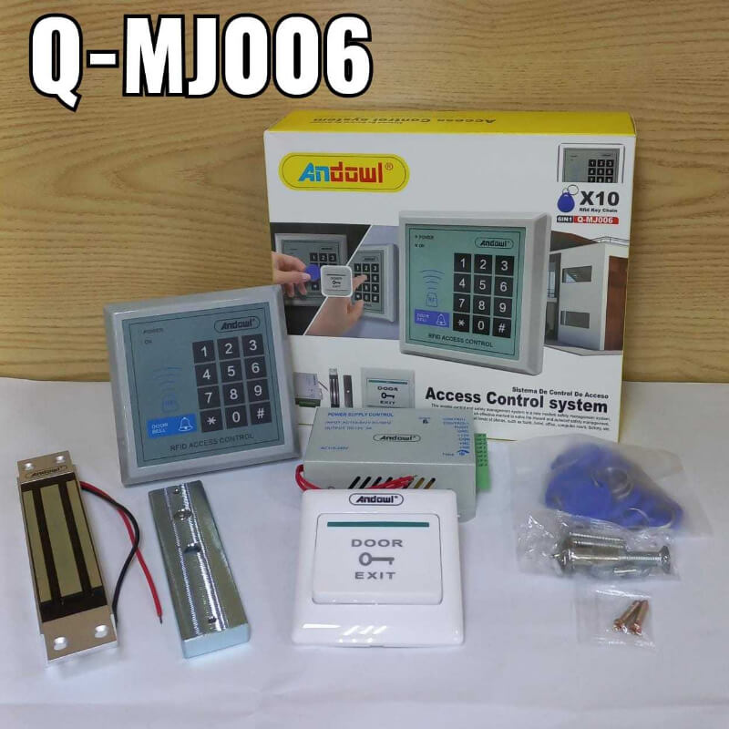 Control de acceso para puerta con alarma