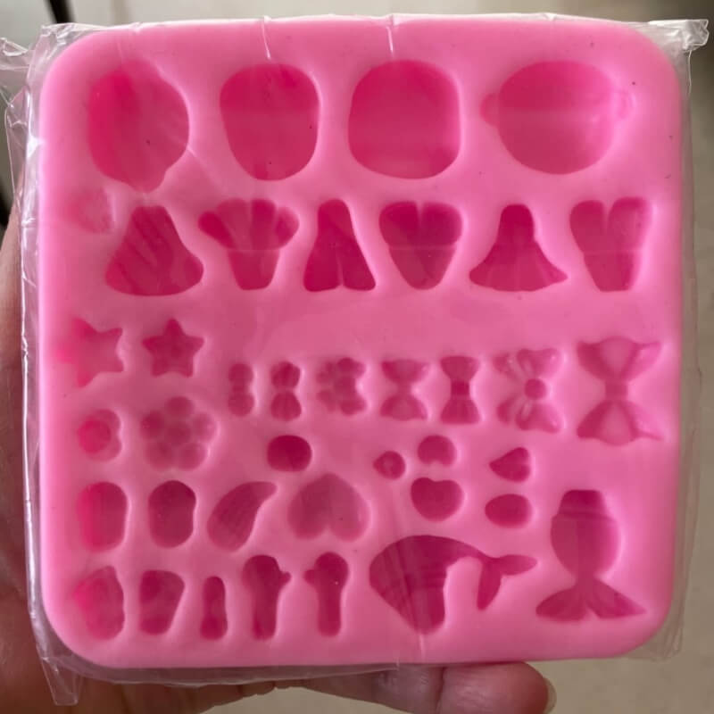 Moldes de silicona NEN@S para apliques en porcelana fría.