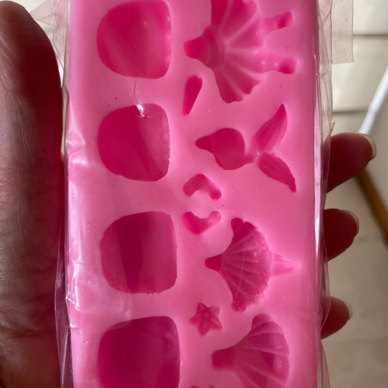 Moldes de silicona NEN@S para apliques en porcelana fría.