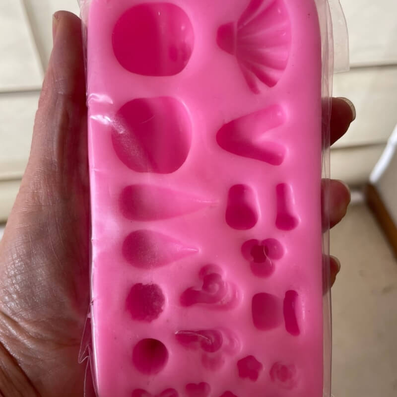 Moldes de silicona NEN@S para apliques en porcelana fría.