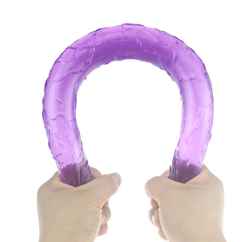 Dildo realista doble cabeza dual forma anal y vaginal
